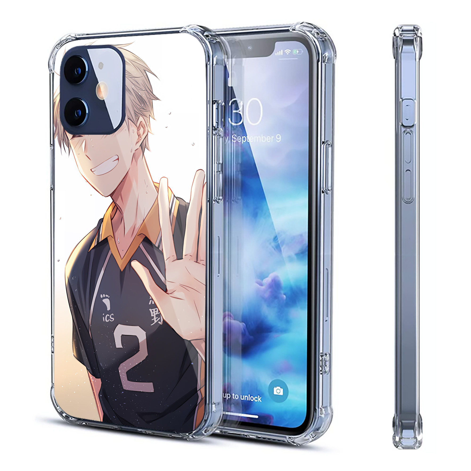 （画像用） ハイキュー!! Haikyu!! 【iPhone 12シリーズ対応】透明スマホケース（クリアソフトケース）